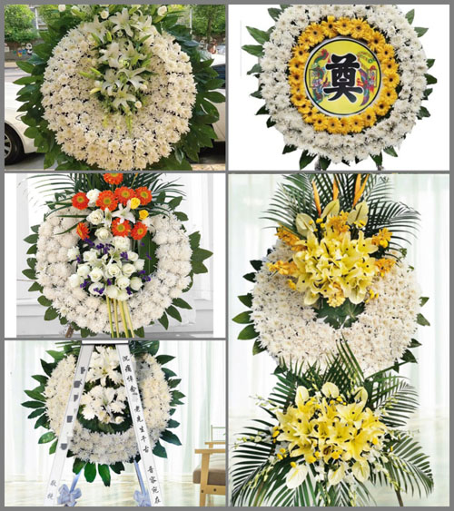 山东莱芜莱城区茶业口镇龙堂村花圈速递