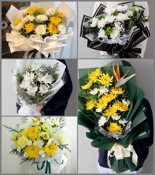 山东莱芜莱城区茶业口镇龙堂村白事花束代送